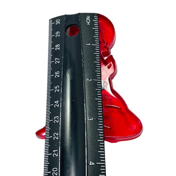 Vintage Red Plastic Nativity Scene Joseph Cookie Cutter By HRM Made In USA - Picture 5 of 5